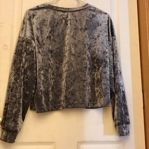 crushed velvet top